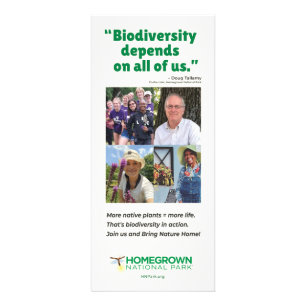 Carte Publicitaire PNH "La biodiversité dépend de nous tous"