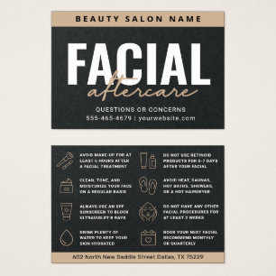 Carte publicitaire Premium Black Facial
