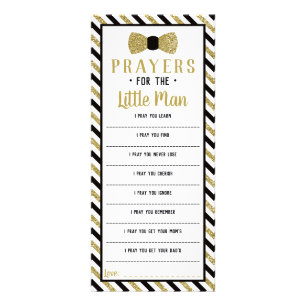 Carte Publicitaire Prières pour le Petit Homme, Noir, Faux Or