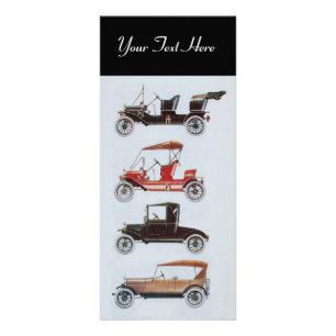 Carte Publicitaire RETRO CARS 2- réparation automobile