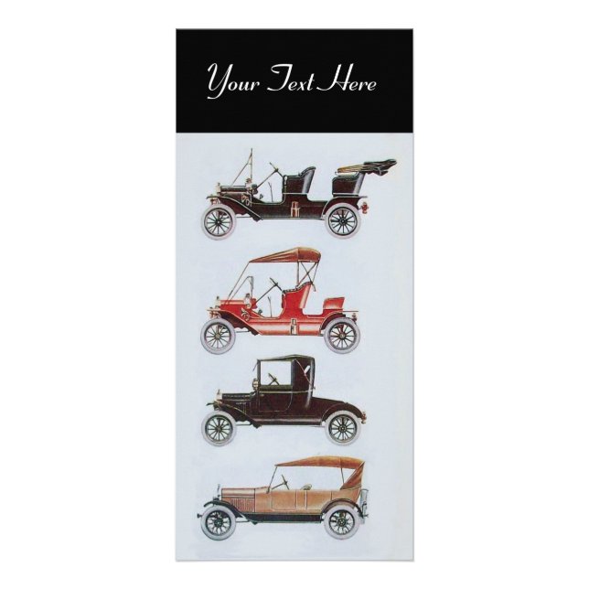 Carte Publicitaire RETRO CARS 2- réparation automobile (Devant)