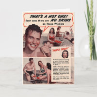 Carte publicitaire rétro de la journée nationale H