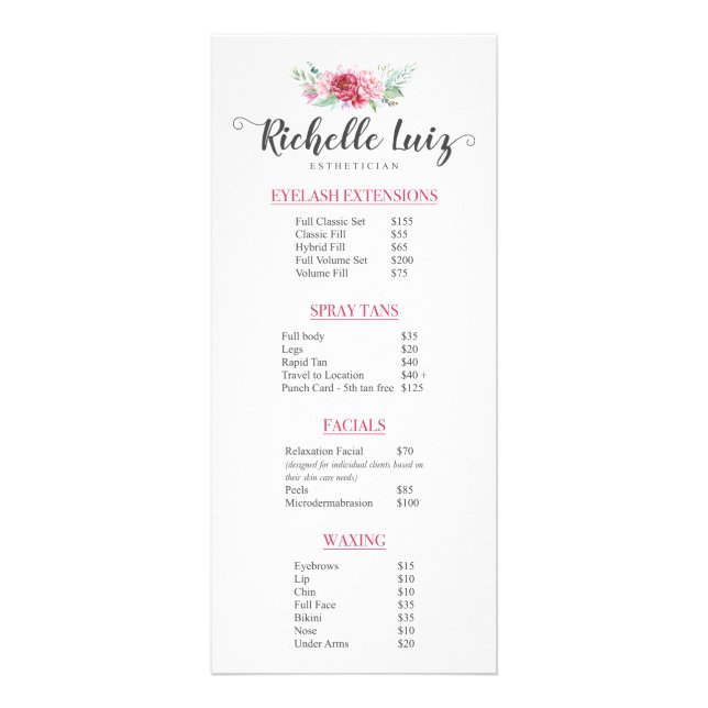 Carte Publicitaire Richelle Luiz (Devant)