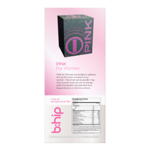 CARTE PUBLICITAIRE ROSE