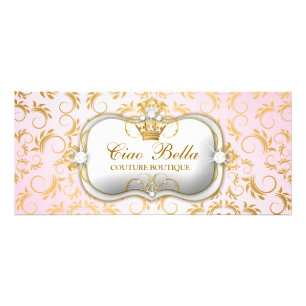 Carte Publicitaire Rose divin d'or de 311 Ciao Bella