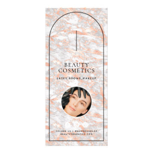 Carte Publicitaire Rose Gold Marble Arch Beauté Business Liste des pr