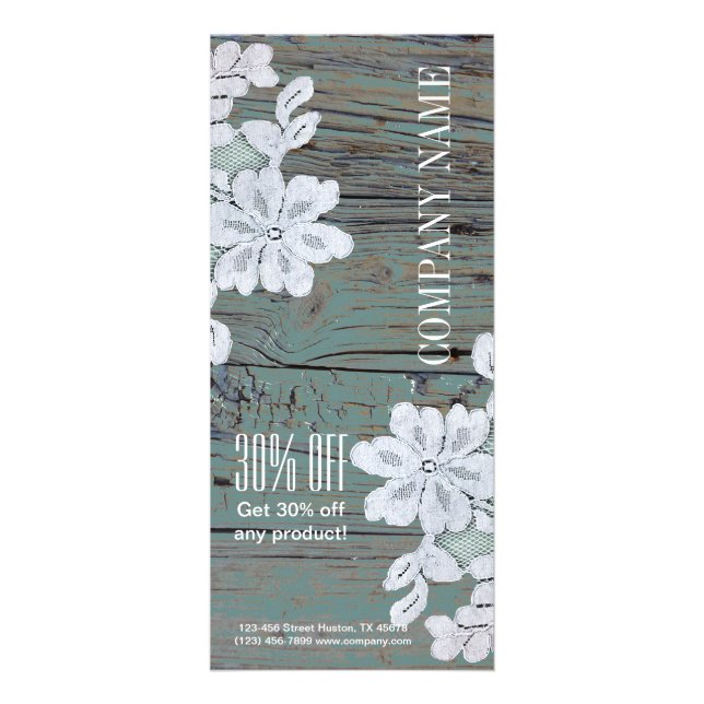 Carte Publicitaire Russe Western Pays Blanche dentelle Turquoise gran (Devant)