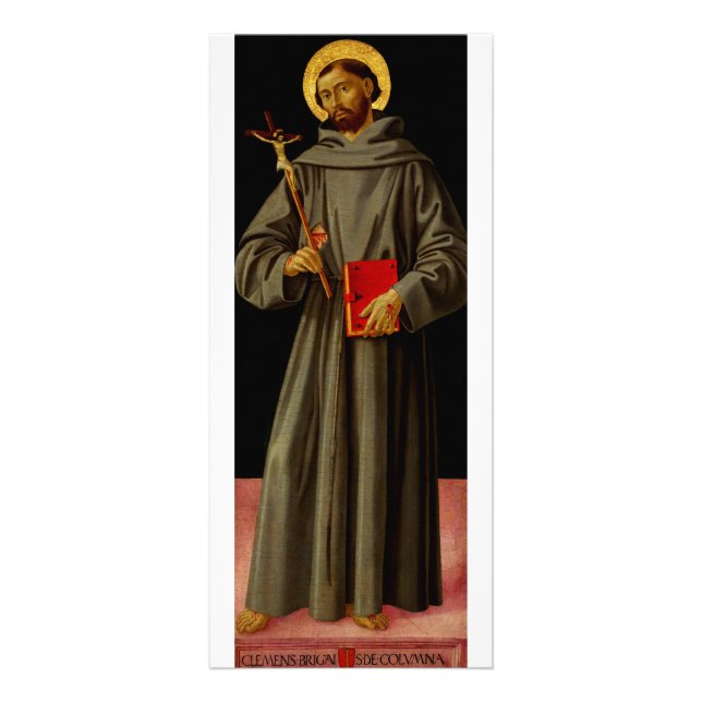 Carte Publicitaire Saint François d'Assise par Antoniazzo Romano (Devant)