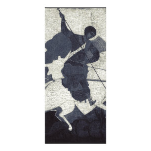 Carte Publicitaire Saint George assassiner le dragon