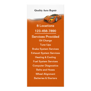Carte Publicitaire Service automobile