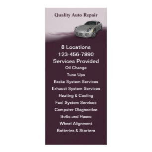 Carte Publicitaire Service automobile
