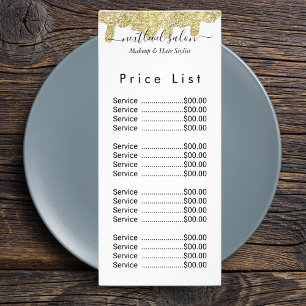 Carte Publicitaire Signature holographique Moderne Glam Paillettes do