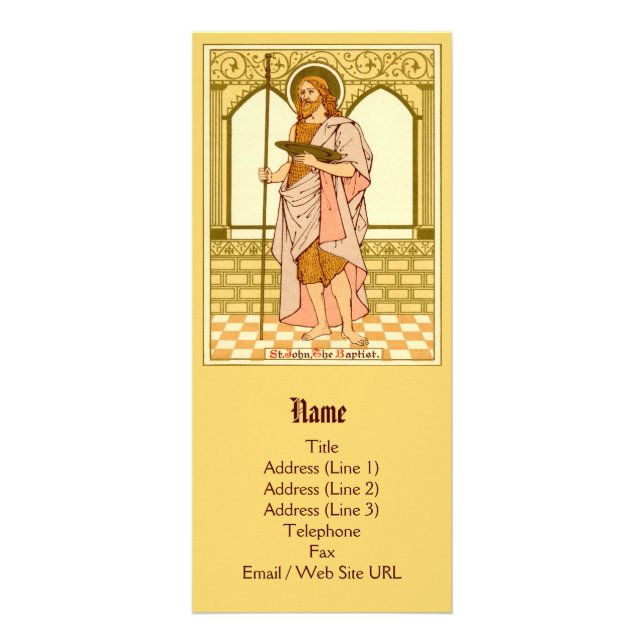 Carte Publicitaire St. John the Baptist (RLS 07) (Style 1) (Devant)