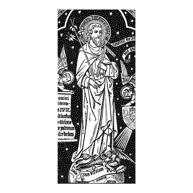 Carte Publicitaire St. Joseph, Patron de l'Église (Détail; DT 01) (Devant)