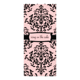 Carte Publicitaire Support rose doux de la cerise sur le gâteau 311