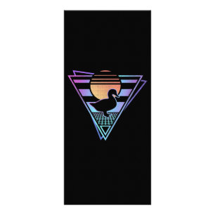 Carte Publicitaire T-shirt Duck Retro 80s EDM Synthwave Cadeau