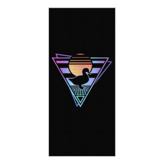 Carte Publicitaire T-shirt Duck Retro 80s EDM Synthwave Cadeau