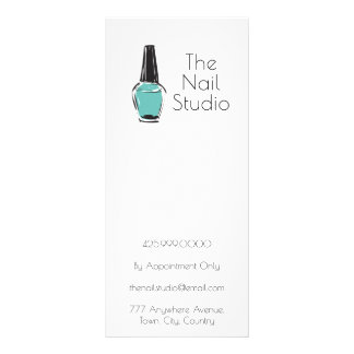 Carte Publicitaire Tarifs de Manucure Pédicure du Salon d'Ongles Coul