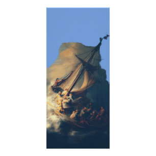 Carte Publicitaire Tempête sur la mer de Galilée par Rembrandt Art