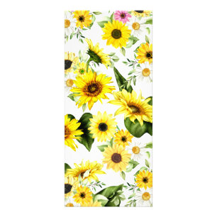 Carte Publicitaire Tournesol d'aquarelle 7