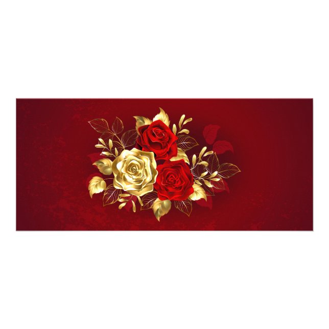 Carte Publicitaire Trois Roses de bijoux (Devant)