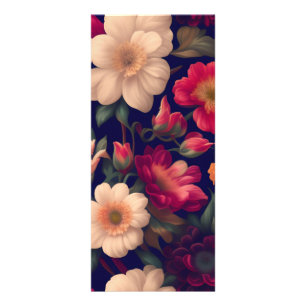 Carte Publicitaire Un papier peint à motif floral