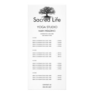 Carte Publicitaire Une Source   Conception de l'Arbre de Vie