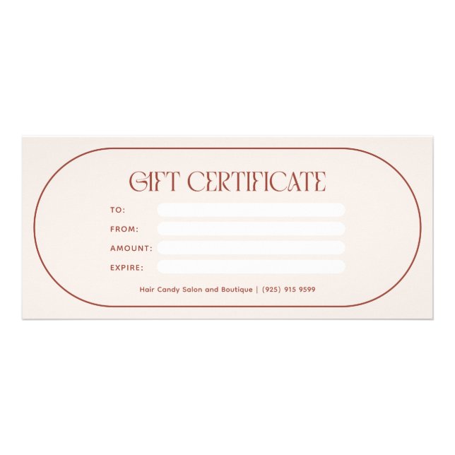 Carte Publicitaire V1.1 Personnalisé pour le certificat cadeau Jessic (Devant)