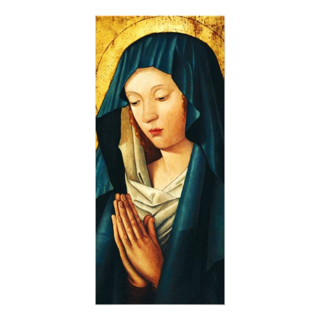 Carte Publicitaire Vierge dans la prière de Riga (Devant)