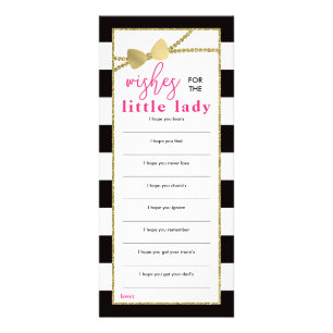 Carte Publicitaire Voeux pour Baby Card, Baby shower Little Lady