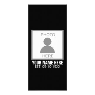 Carte Publicitaire Votre photo ici Nom et âge