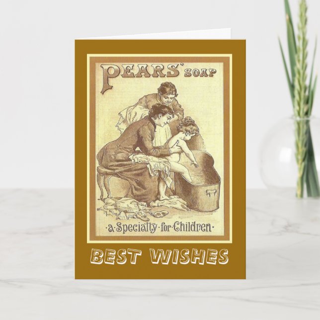 Carte Publicité vintage, Pears savon (Devant)
