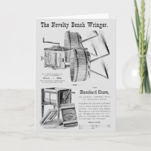 Carte Publicité vintage Wringer & Butter Churner