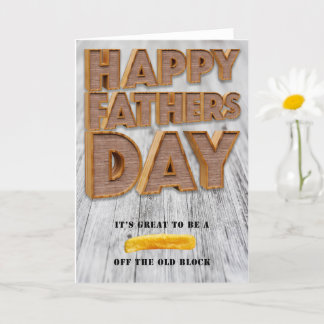 Carte Puce Fête des pères De L'Ancien Bloc