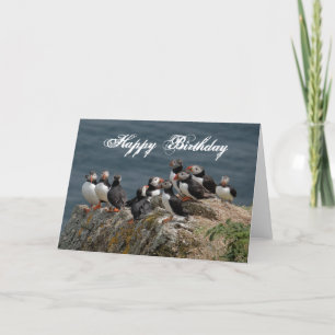 Carte Puffin Anniversaire Salutations
