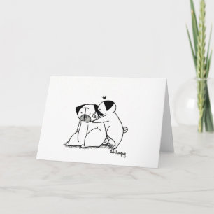 Carte Pugs d'amour