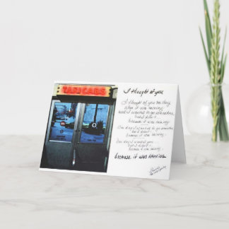 Carte Puisqu'il pleuvait