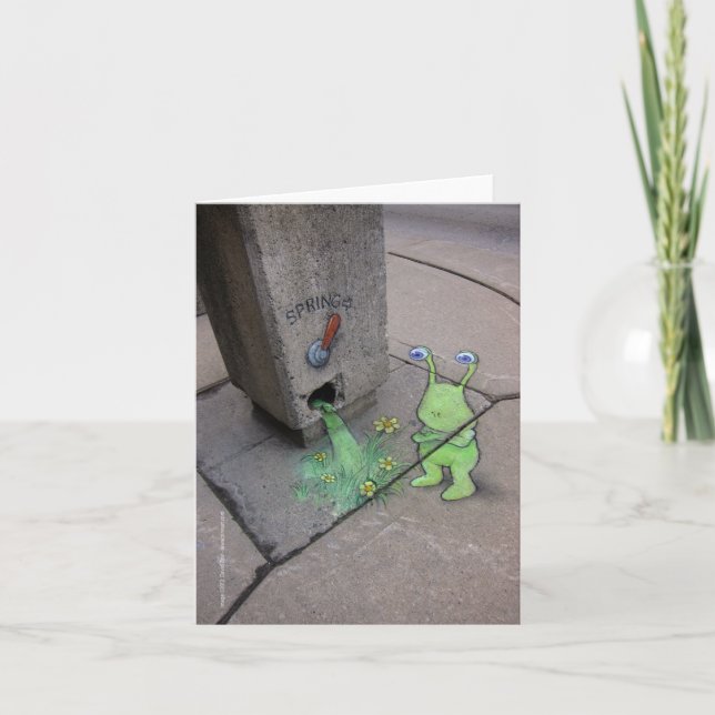 Carte pulling the sprling (Devant)