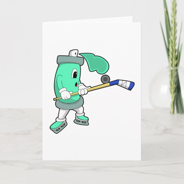Carte Pulvérisateur de glace au hockey sur glace avec bâ (Devant)