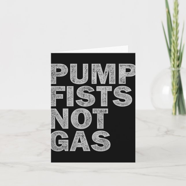 Carte Pump Fists Not Gas Funny New Jersey Beach Souvenir (Devant)