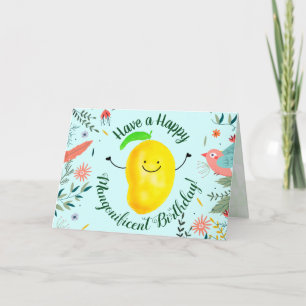 Carte Pun de Mangue Positif - Avoir un Anniversaire Mang