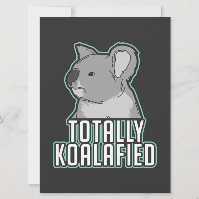 Carte Pun - Totalement Koalafied (Devant)