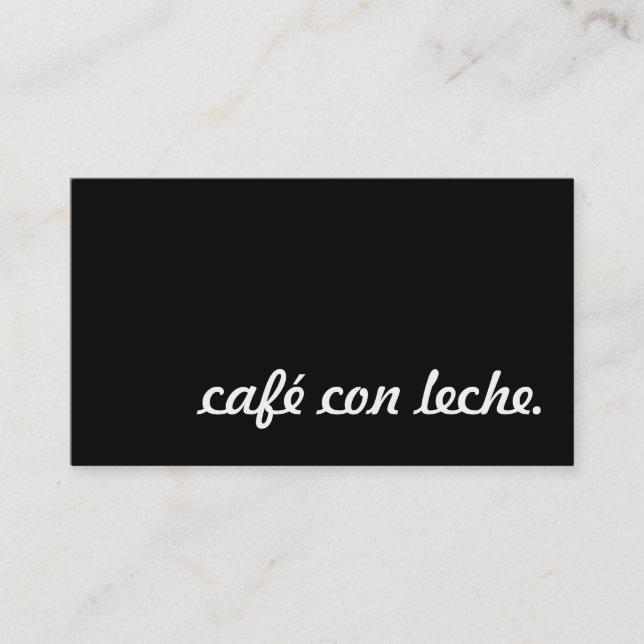 carte punch de fidélité café con leche (Devant)