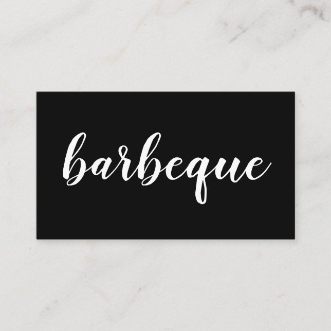 Carte punch fidélité BARBEQUE (Devant)