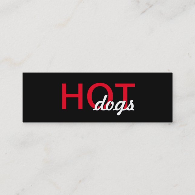 carte punch hot dogs (Devant)