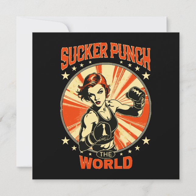 Carte Punch Sucker pour le monde (Devant)