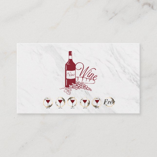 Carte Punch Vin et Marbre (Devant)