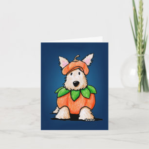 Carte Punkin Scottie Dog Halloween
