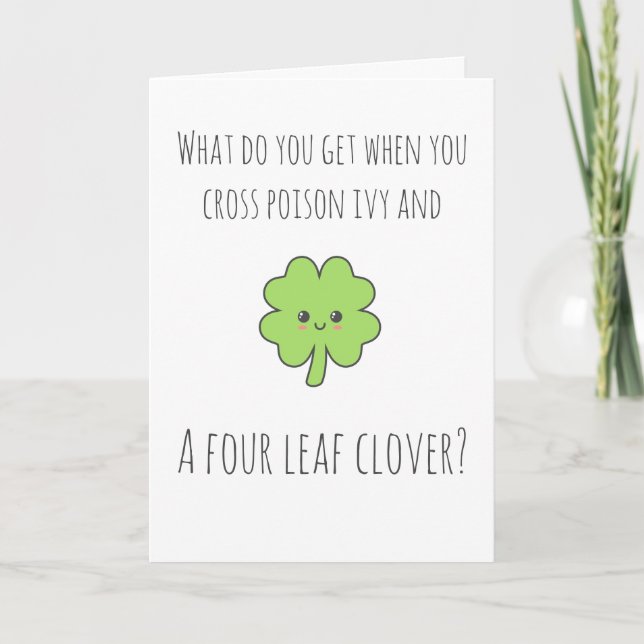 Carte Punny de la Saint Patrick (Devant)