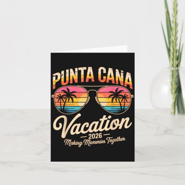 Carte Punta Cana Vacation 2026 Making Memories Summer Be (Devant)